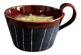 アメ釉スープカップ