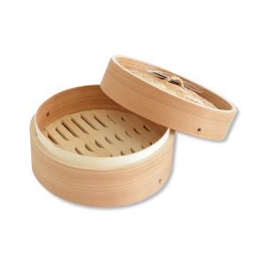 杉・飲茶せいろ7寸 蓋付1段セット