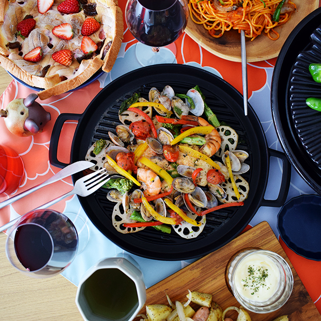 オイルプレートグリルパン丸29㎝