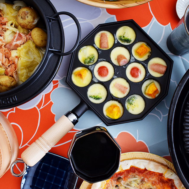 たこ焼14穴(木柄付)