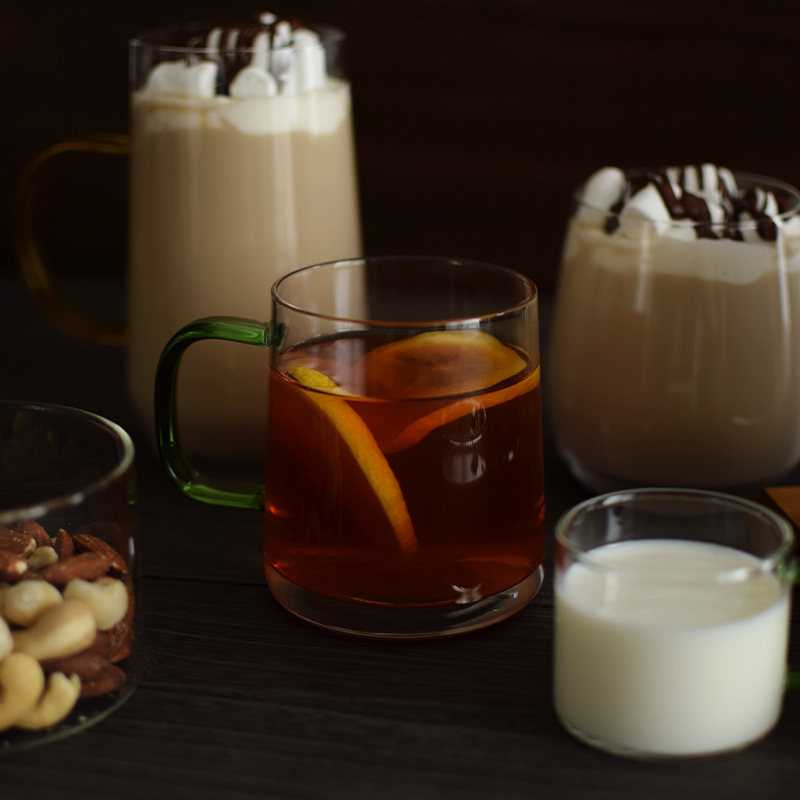 カルテット耐熱カフェマグ グリーン