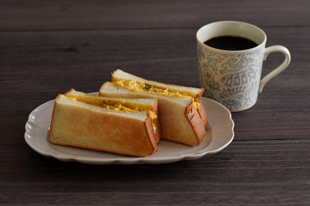 みんな大好き♪卵のトーストサンドイッチ