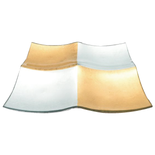 金銀市松ガラス　4仕切