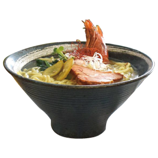 千段うず刷毛貫入丼 紺ねず