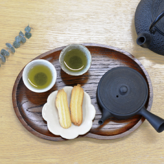 黒燻平切立形糸目急須 玉光 8号