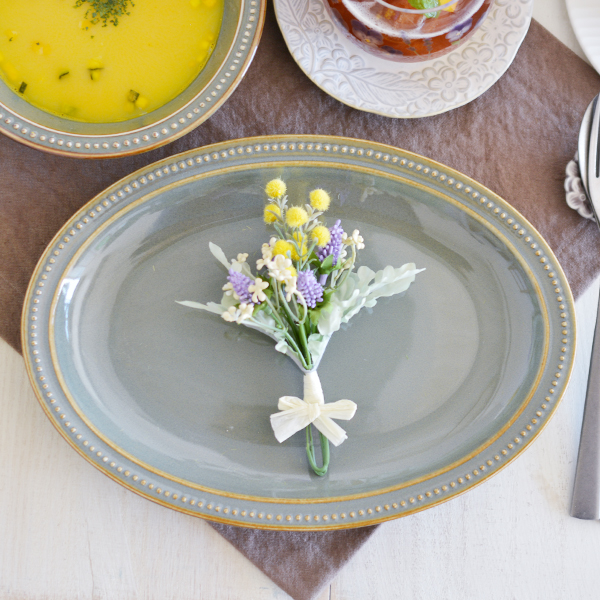 フォレストオーバルプレートL ウグイス