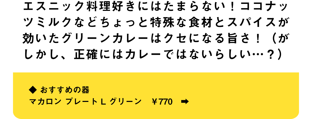 食べたらやみつきグリーンカレーをお手軽に