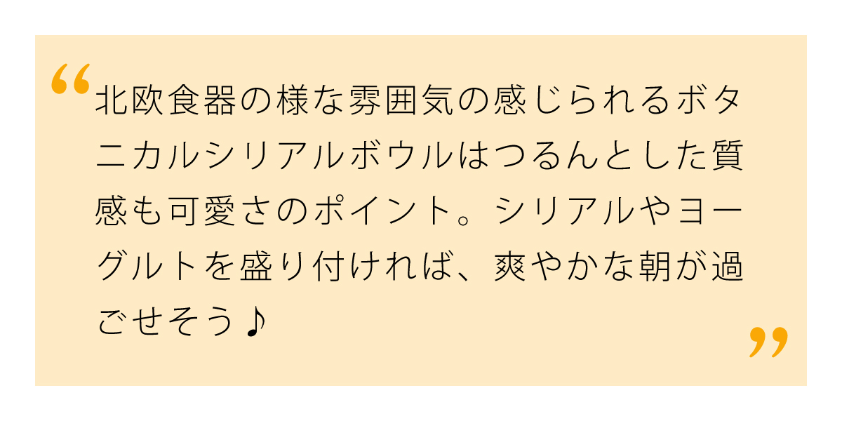 草花が可愛らしい美濃焼の器ボタニカルシリアルボウル ネイビー