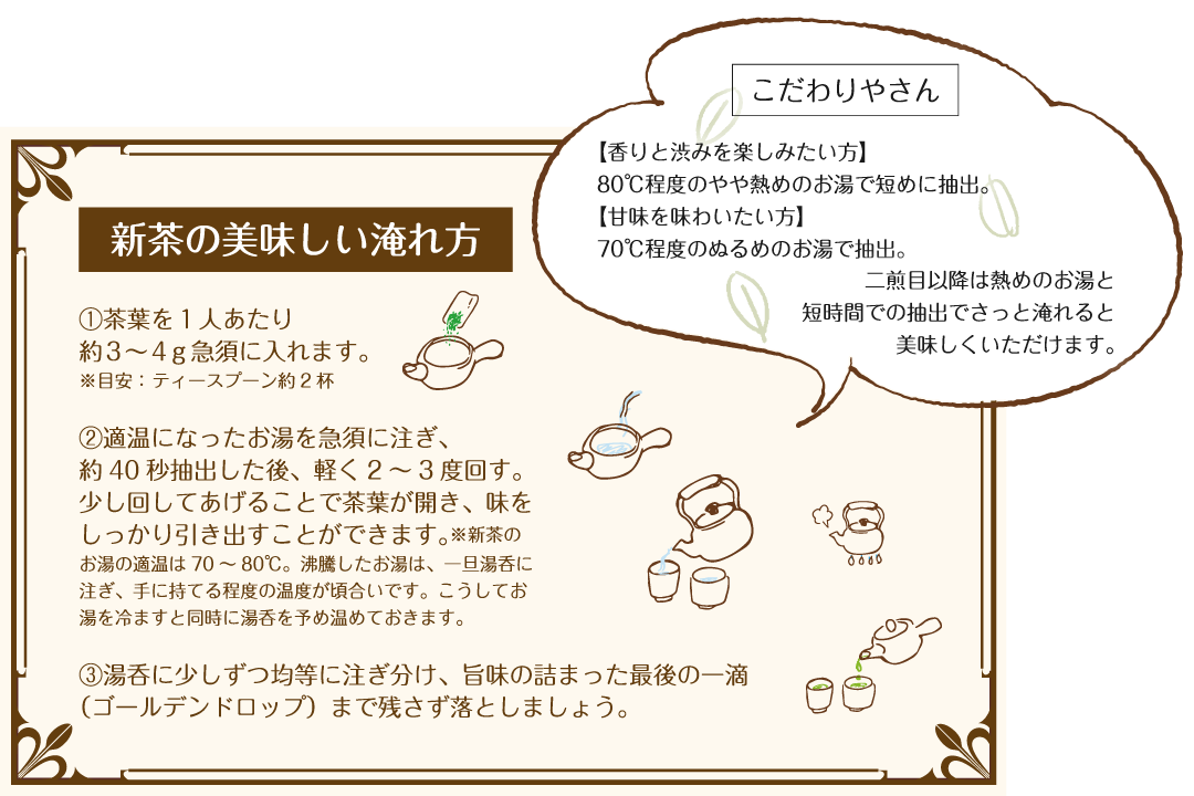 新茶の美味しい淹れ方