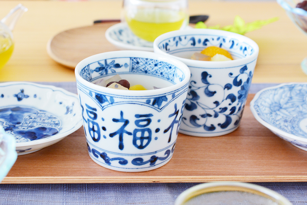 輪花深皿 梅祥瑞