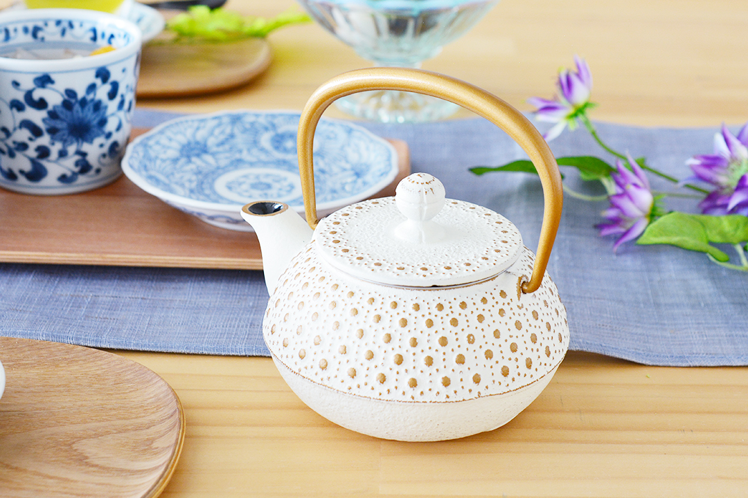 急須3型亀甲 金/麻
