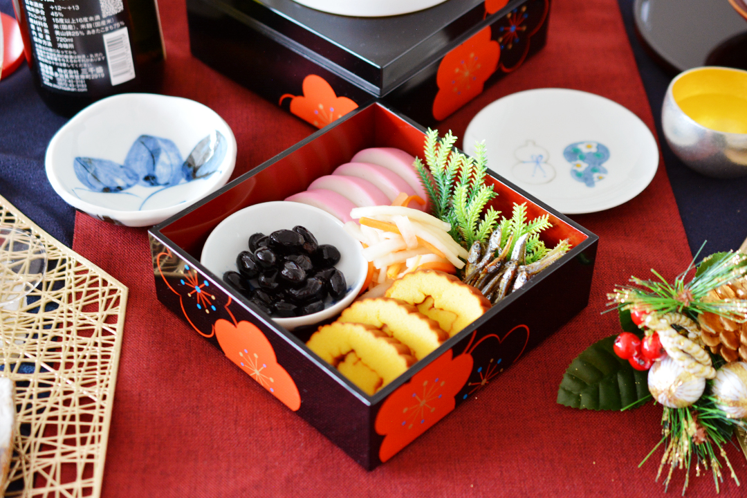 福梅 15㎝三段重 黒