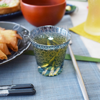 切子ぐい呑ペア 風樹