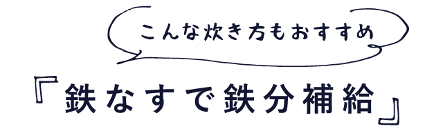 鉄なすで鉄分補給