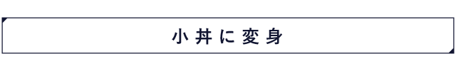 小丼に変身