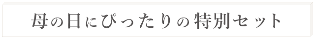 母の日にぴったりの特別なギフトセット
