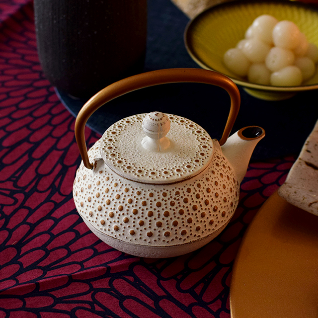 急須3型亀甲 金/麻