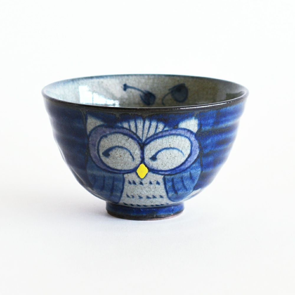 手描ふくろう 飯碗 小｜和食器通販｜織部 Online Store【公式】