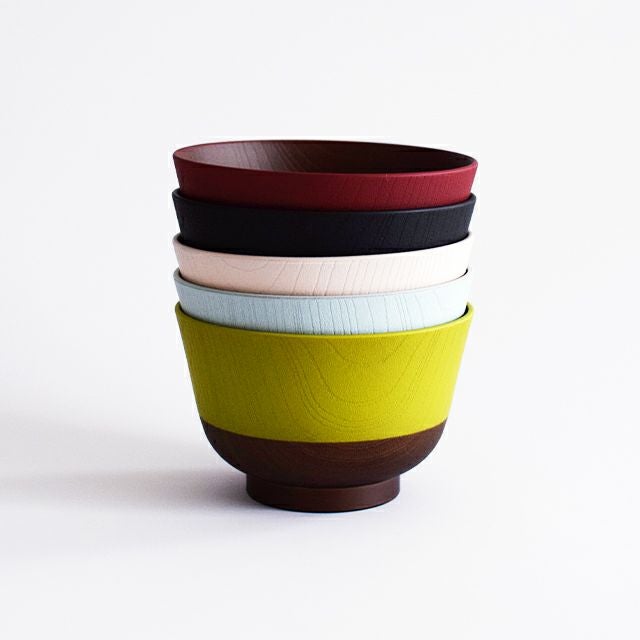 日本伝統色 羽反塗分汁椀 古代朱｜和食器通販｜織部 Online Store【公式】