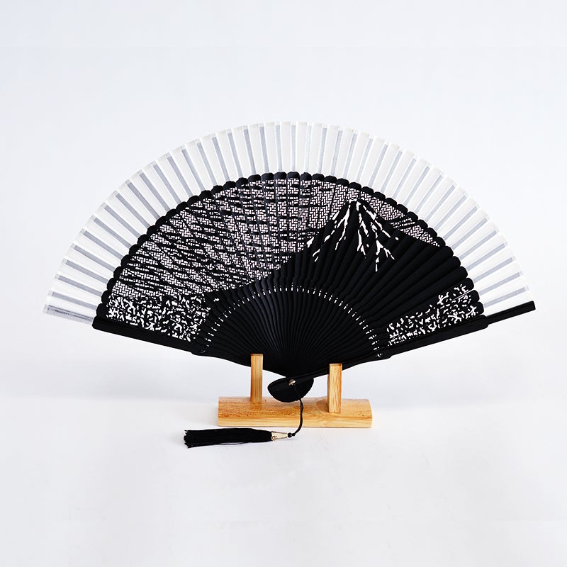 透かし富士扇子 桐箱入 染竹｜和食器通販｜織部 Online Store【公式】