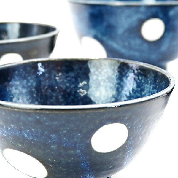 軽～い 窯変紺水玉 丼｜和食器通販｜織部 Online Store【公式】