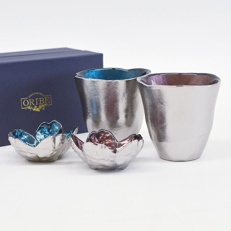 銀彩 フリーグラス ブルー｜和食器通販｜織部 Online Store【公式】