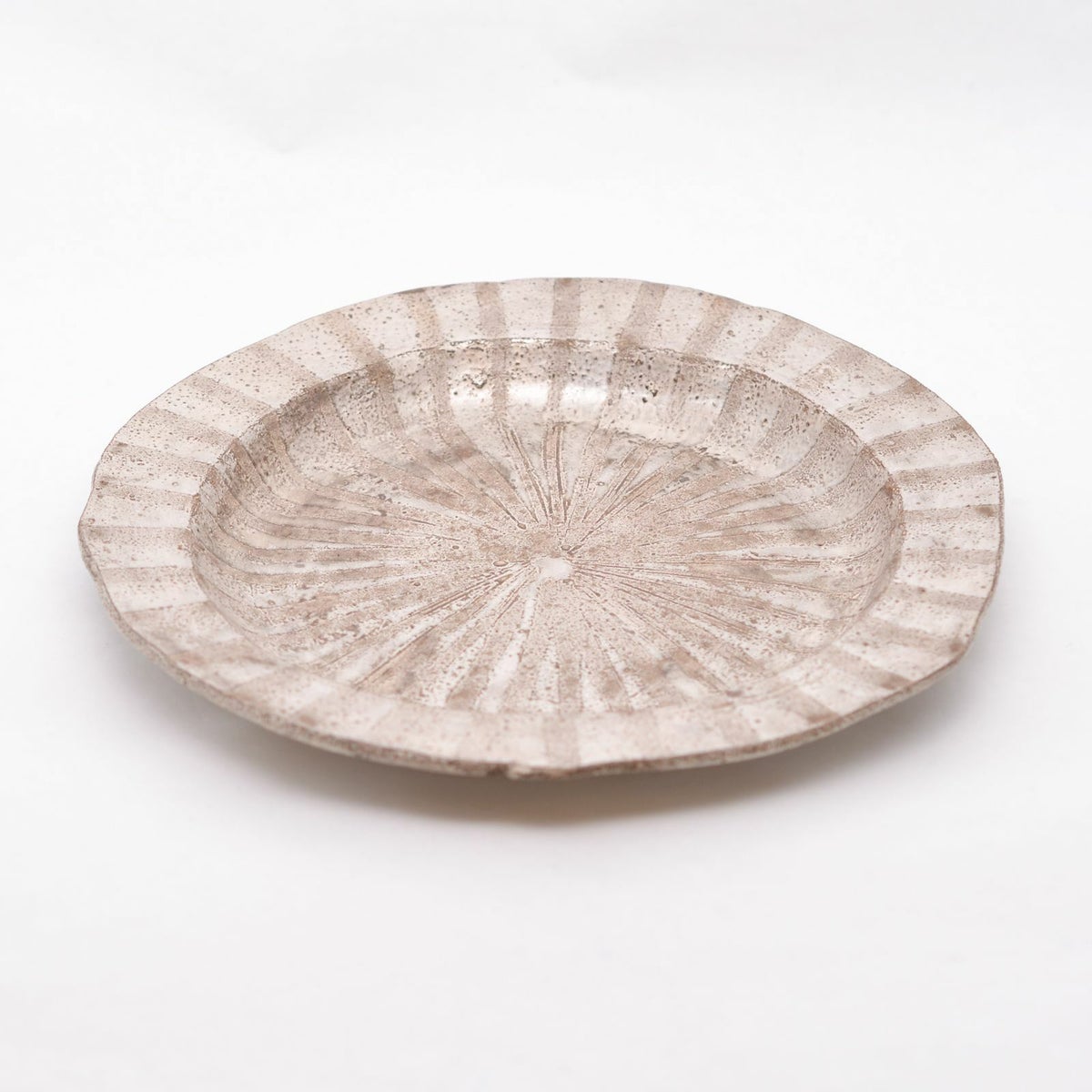 銀彩リム皿(中)