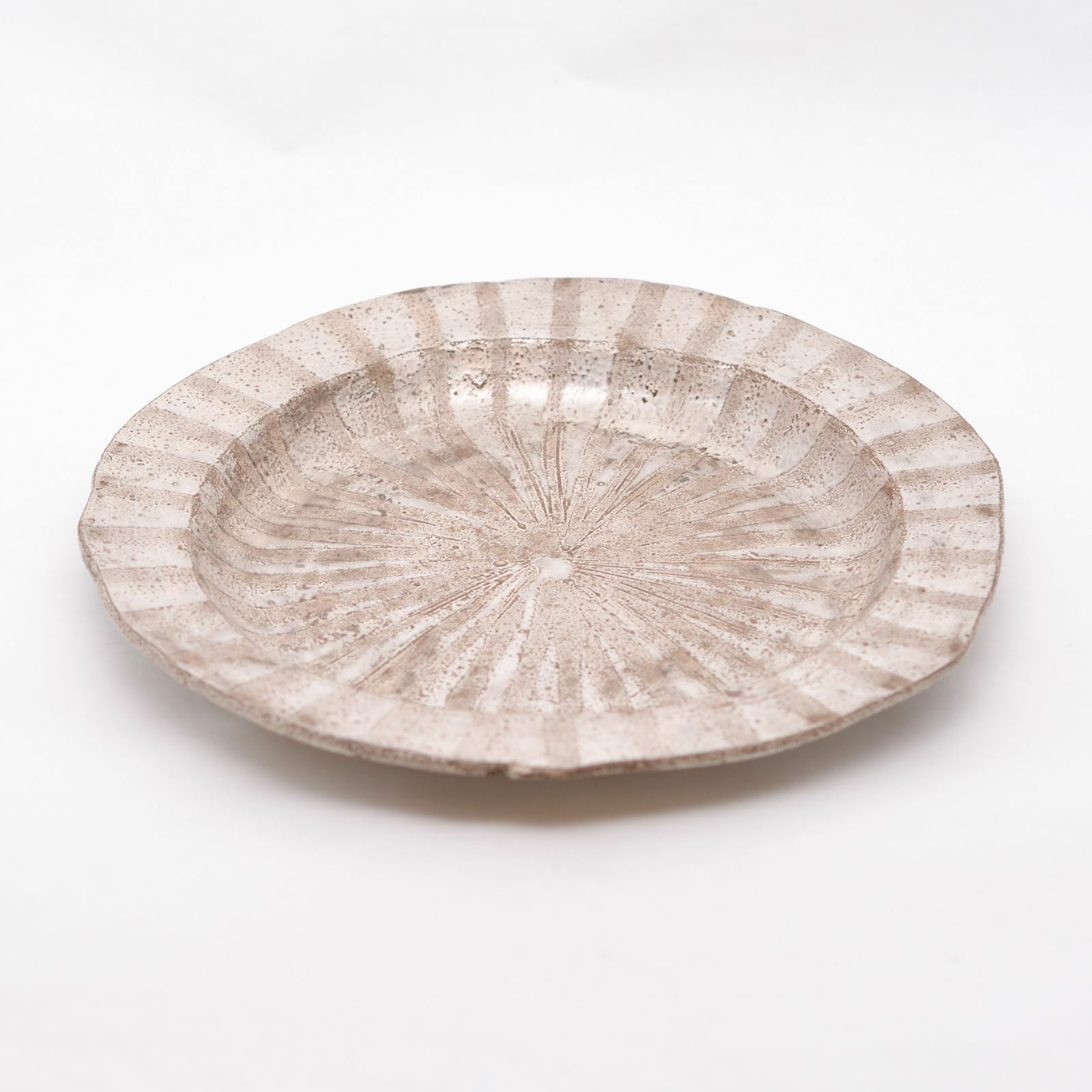 銀彩リム皿(中)