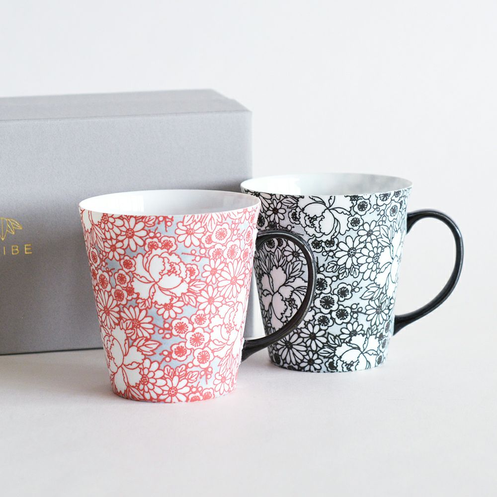 四季友禅 マグペア|和食器通販|織部 Online Store【公式】 四季友禅 マグペア|和食器通販|織部 Online Store【公式】