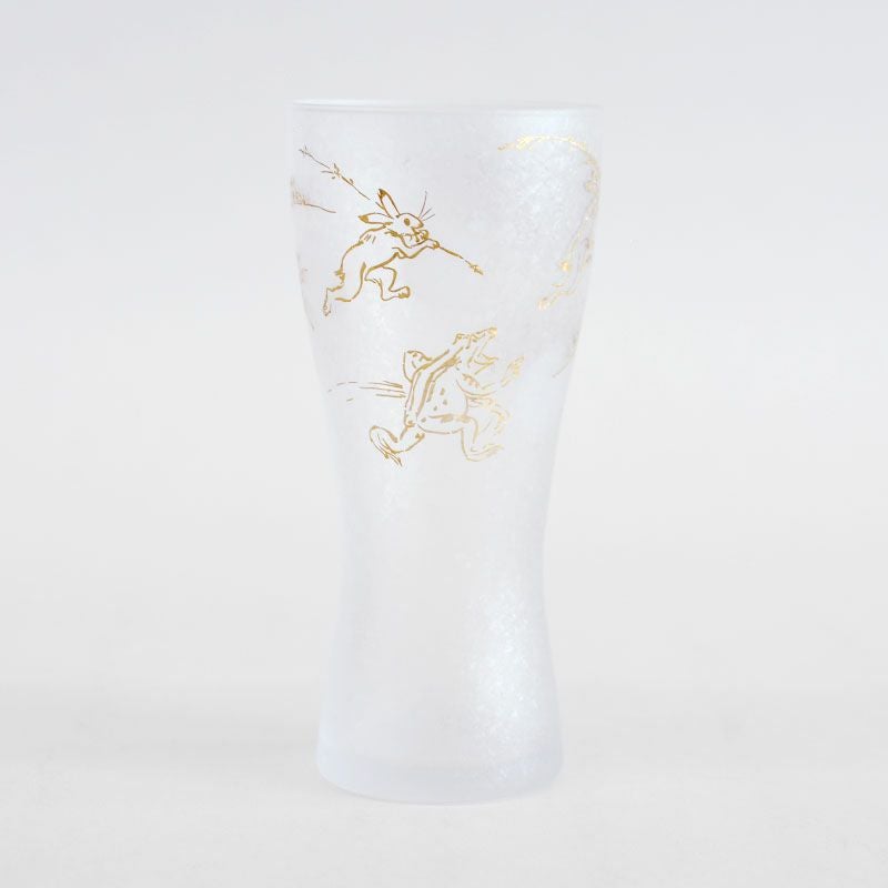 日本最古の漫画「鳥獣戯画」をモチーフにしたグラスです