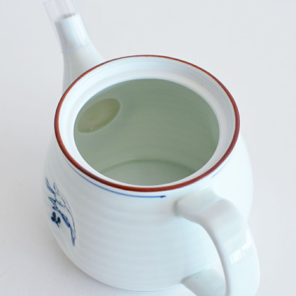 うさぎっこポット 赤｜和食器通販｜織部 Online Store【公式】