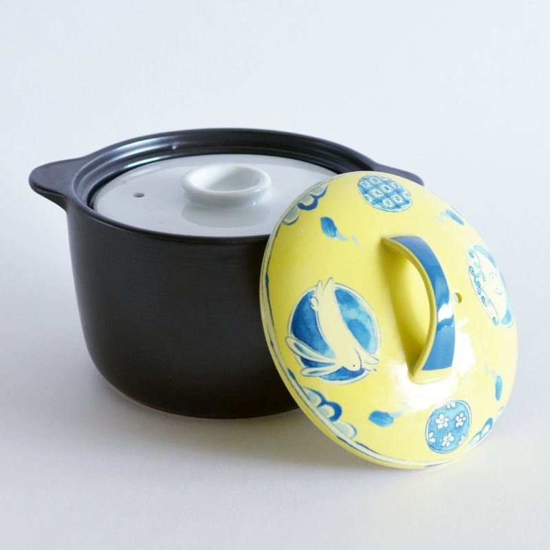 IH うさぎ 丸紋 ごはん炊き 土鍋｜和食器通販｜織部 Online Store【公式】