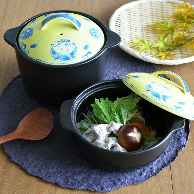 IH うさぎ 丸紋 ごはん炊き 土鍋｜和食器通販｜織部 Online Store【公式】