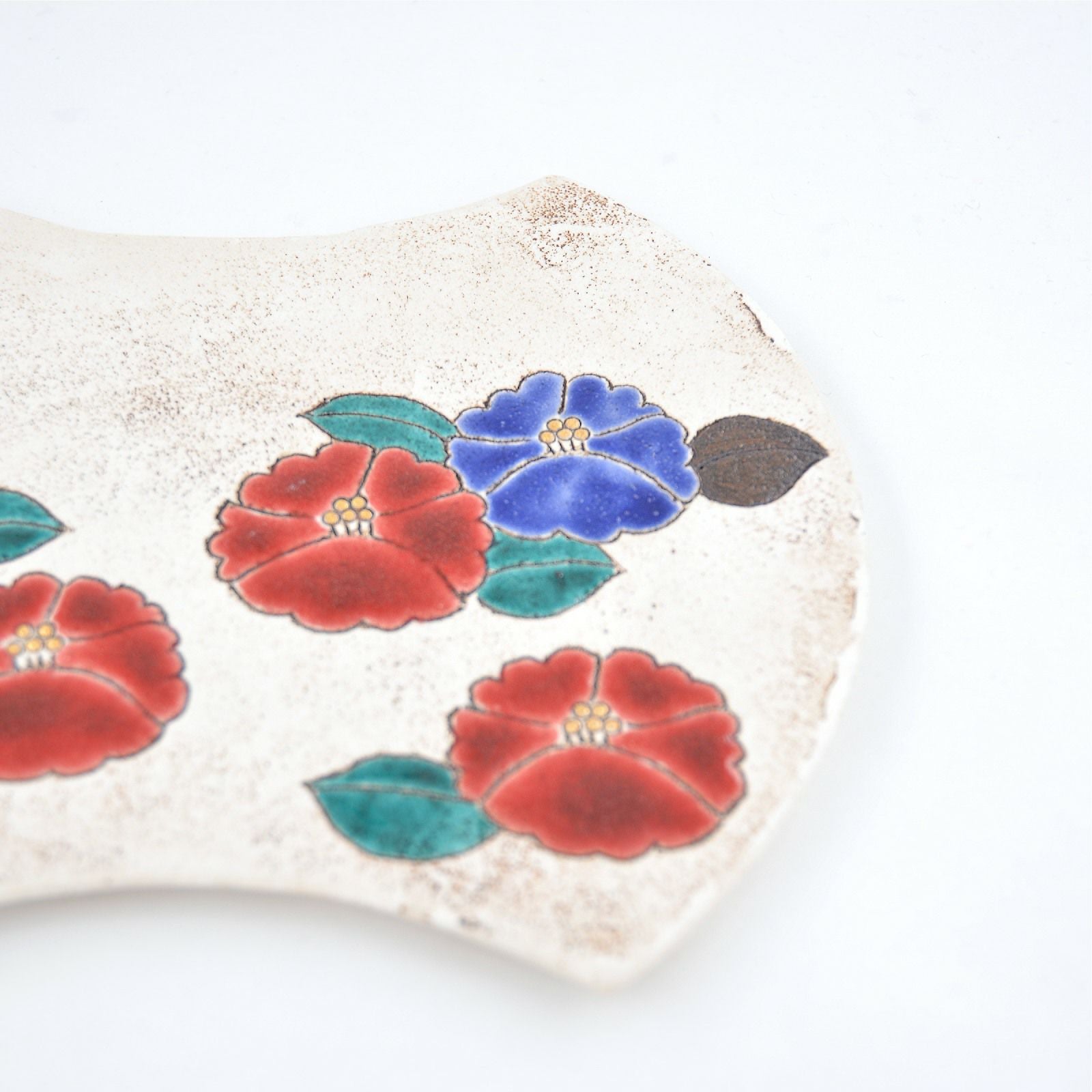 椿分銅型菓子皿