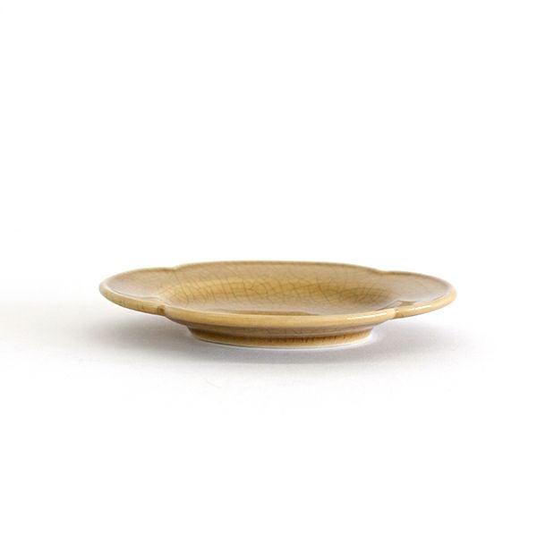 oribe pottery オーバル プチプレート 墨貫入 ブラウン｜和食器通販