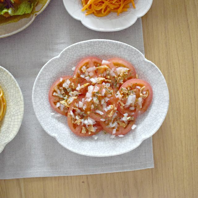 oribe pottery プランセスプレート S 墨貫入