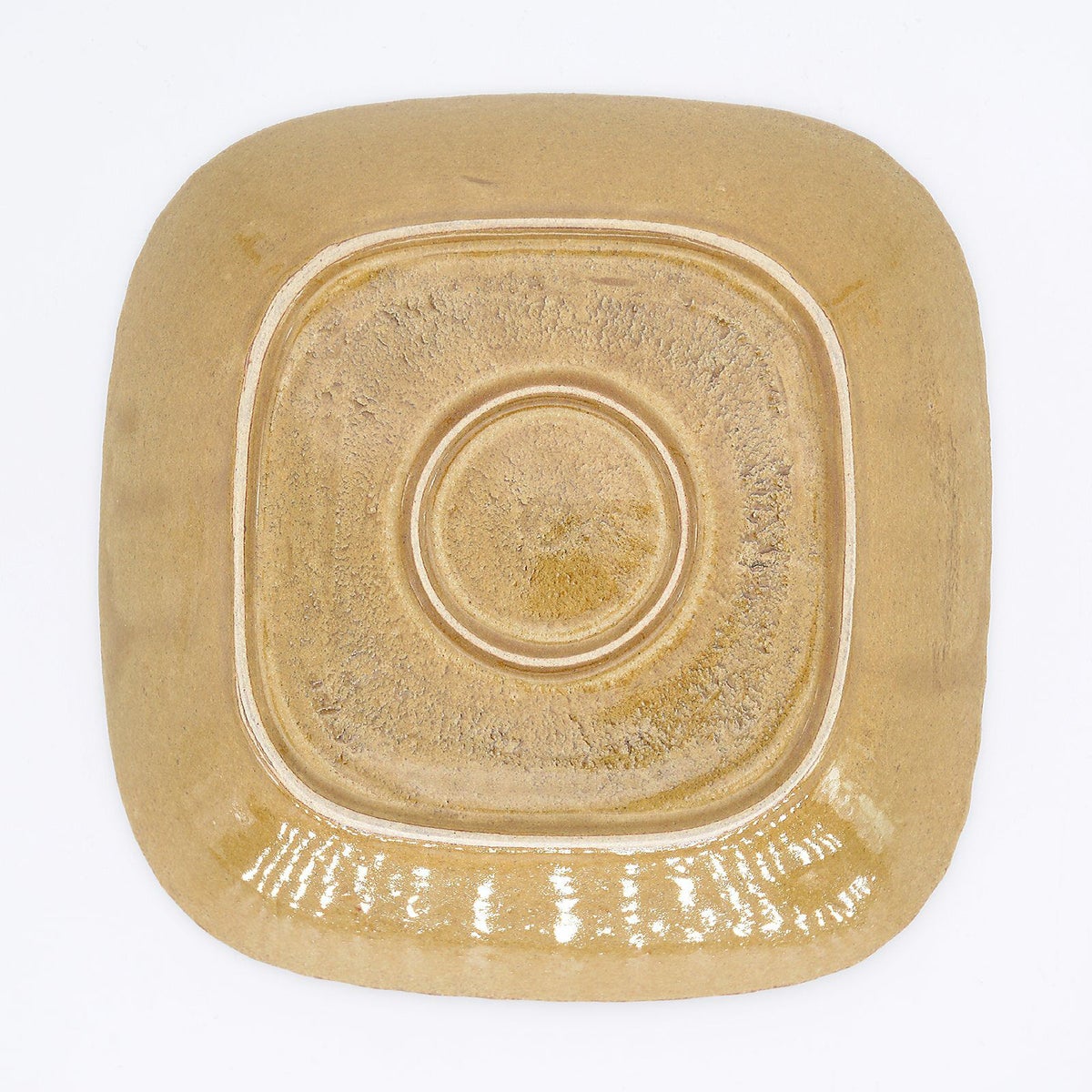 四角鉢M唐草(ベージュ)