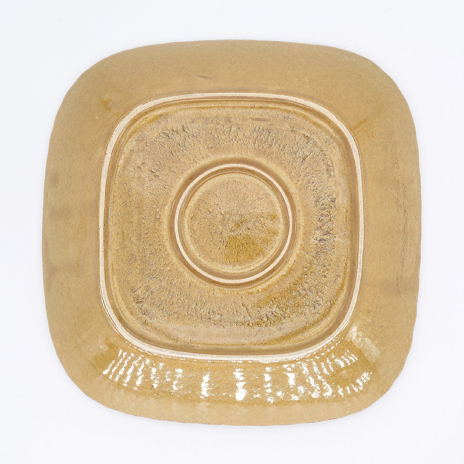 四角鉢M唐草(ベージュ)