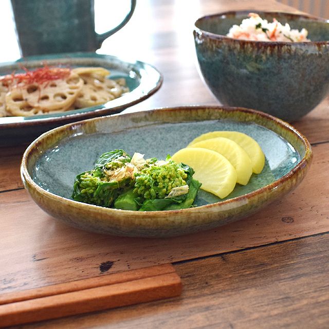 青均窯 楕円小鉢｜和食器通販｜織部 Online Store【公式】