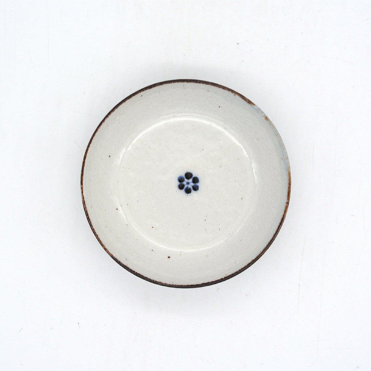 染付古砥部文小皿(小梅文)