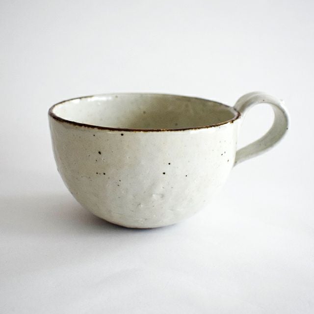 鉄粉引 スープカップ｜和食器通販｜織部 Online Store【公式】