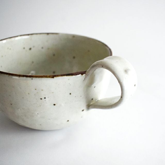 鉄粉引 スープカップ｜和食器通販｜織部 Online Store【公式】