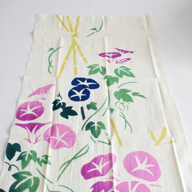 注染手拭い 朝顔ねこ