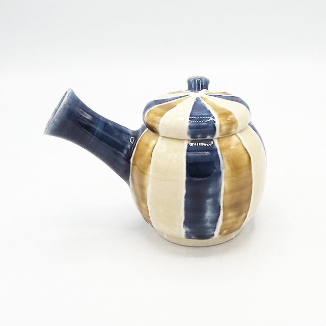 白三彩青黄筒描き線文急須｜和食器通販｜織部 Online Store【公式】