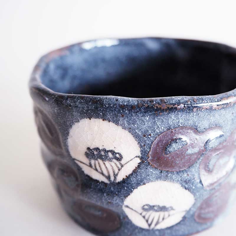 一口抹茶碗 椿 鼠志野｜和食器通販｜織部 Online Store【公式】