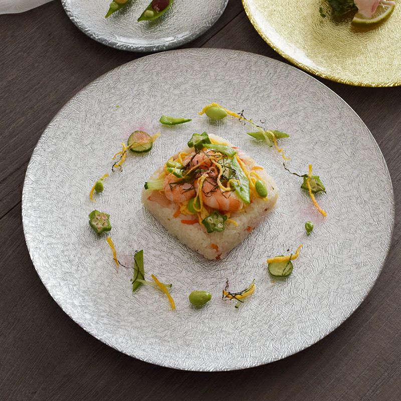 MIYABI プレート M シルバー｜和食器通販｜織部 Online Store【公式】