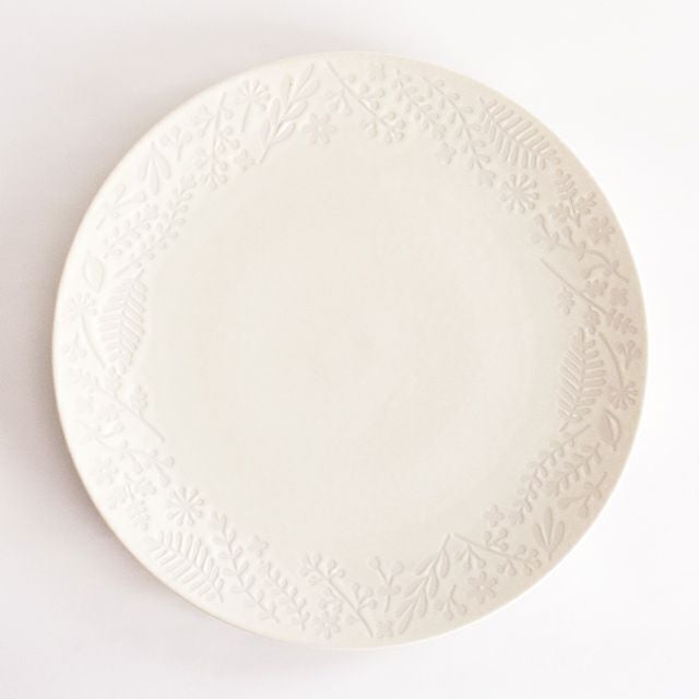 ボタニカルプレート26.5cm クリーム