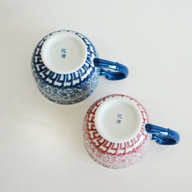 染赤絵唐草ペアマグ｜和食器通販｜織部 Online Store【公式】