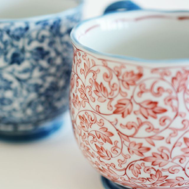 染赤絵唐草ペアマグ｜和食器通販｜織部 Online Store【公式】