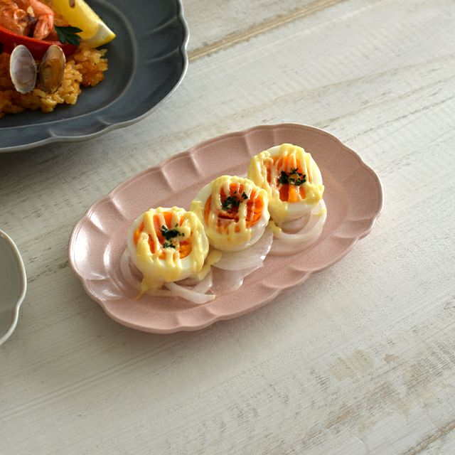 チュチュ 18 長皿 ピンク｜和食器通販｜織部 Online Store【公式】